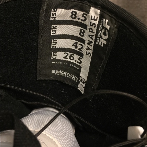 ***Sold*** Salomon Snowboard Boots Size 8.5 - Picture 5 of 5